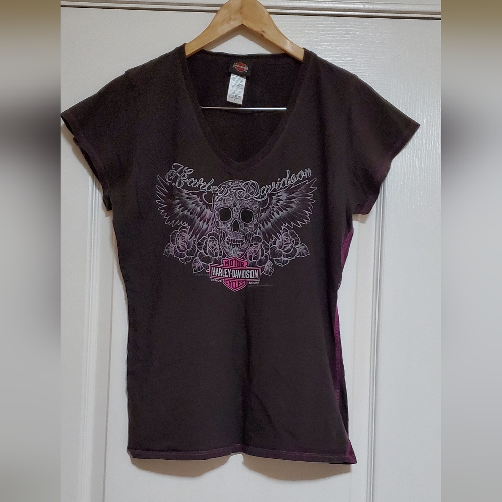 Harley-Davidson Brown Graphic T-Shirt